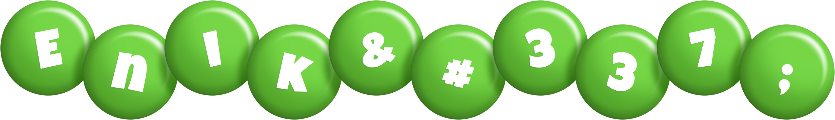Enikő candy-green logo