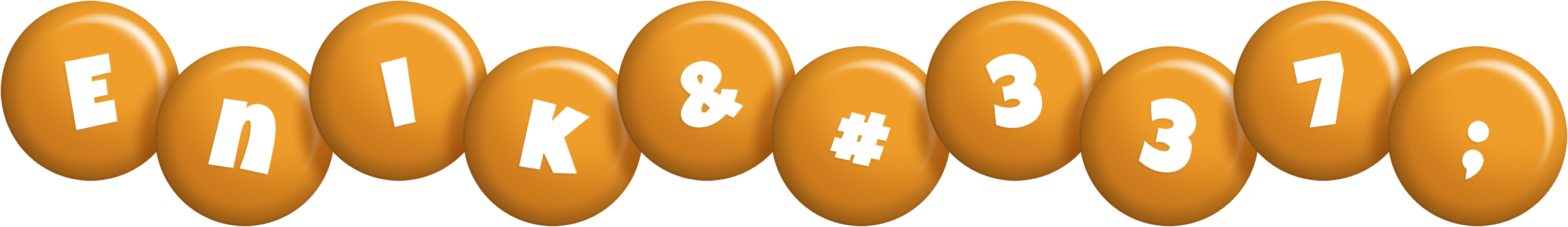 Enikő candy-orange logo