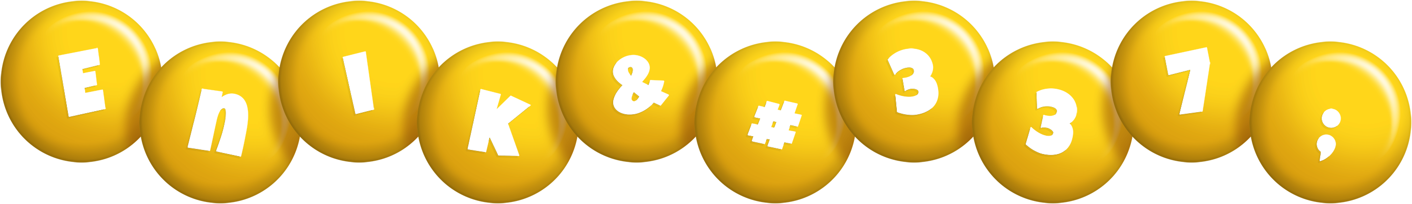 Enikő candy-yellow logo