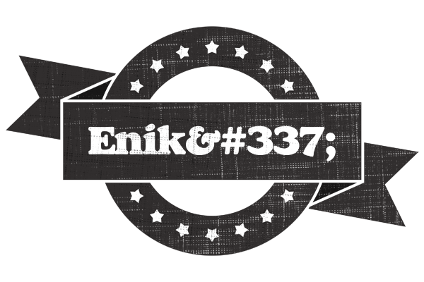 Enikő grunge logo