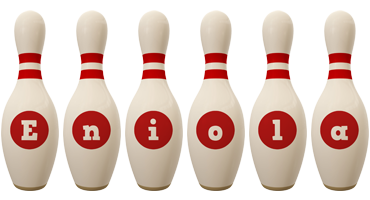 Eniola bowling-pin logo