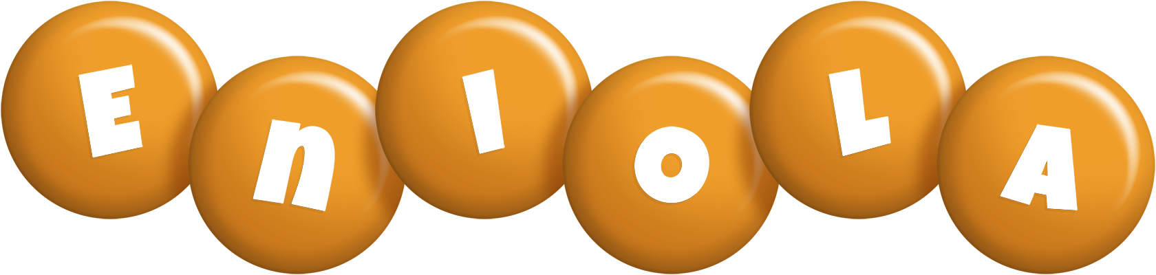 Eniola candy-orange logo
