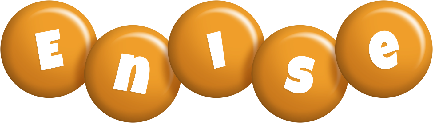 Enise candy-orange logo