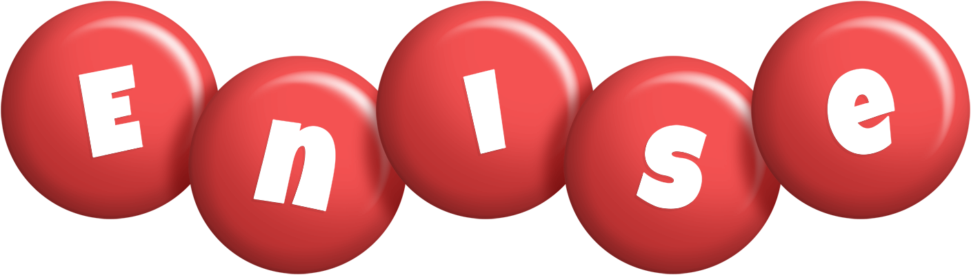 Enise candy-red logo