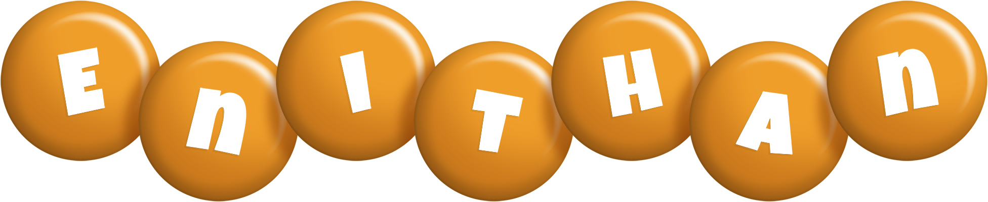 Enithan candy-orange logo