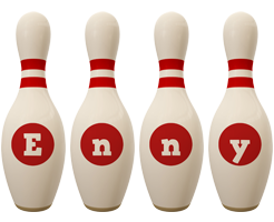 Enny bowling-pin logo