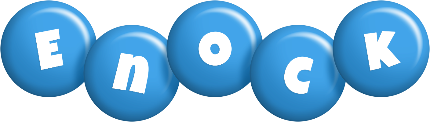 Enock candy-blue logo