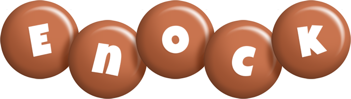 Enock candy-brown logo