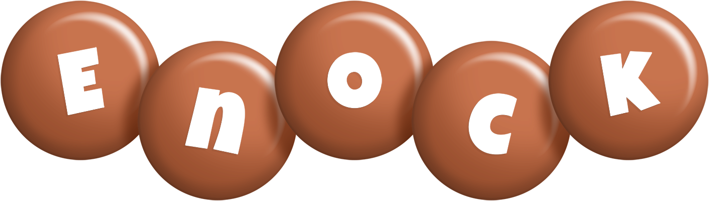 Enock candy-brown logo