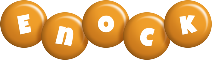 Enock candy-orange logo