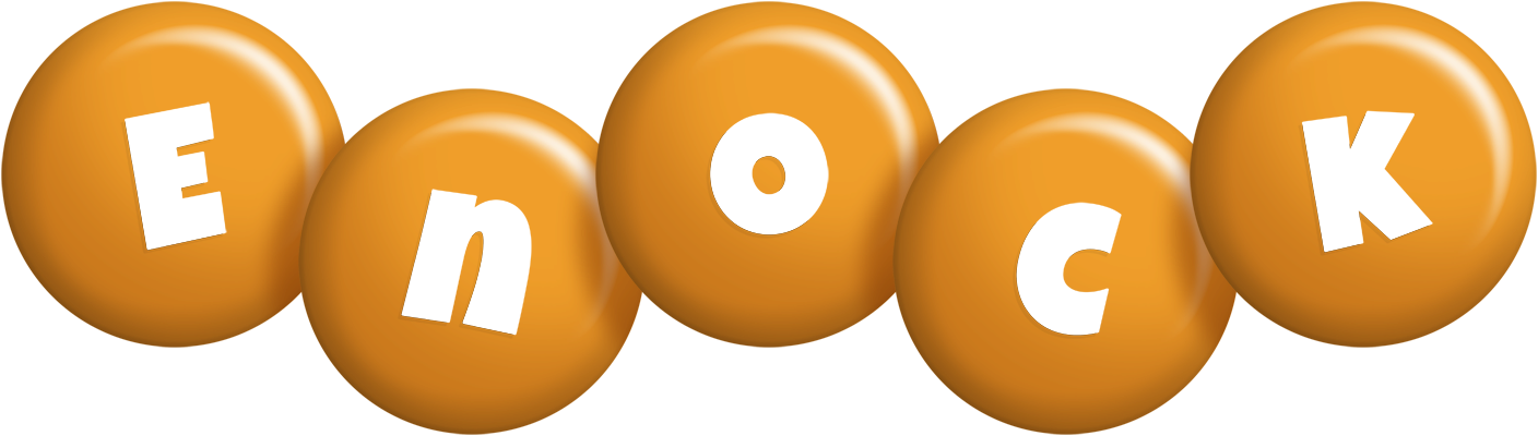 Enock candy-orange logo