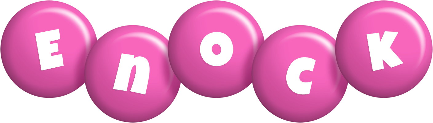 Enock candy-pink logo
