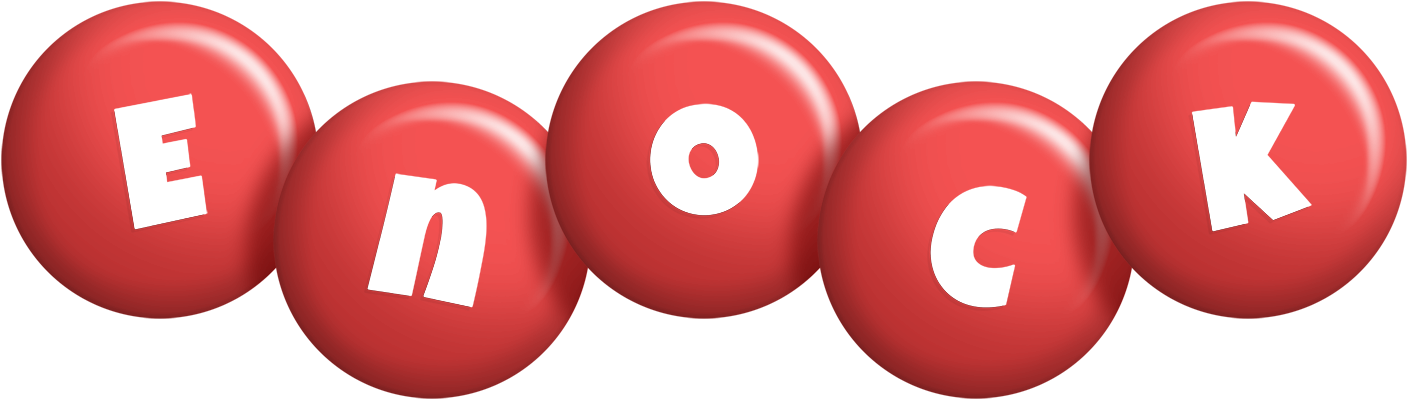 Enock candy-red logo