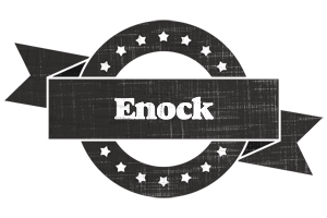 Enock grunge logo