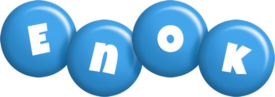 Enok candy-blue logo