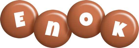 Enok candy-brown logo