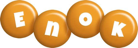 Enok candy-orange logo