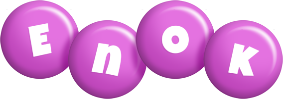 Enok candy-purple logo