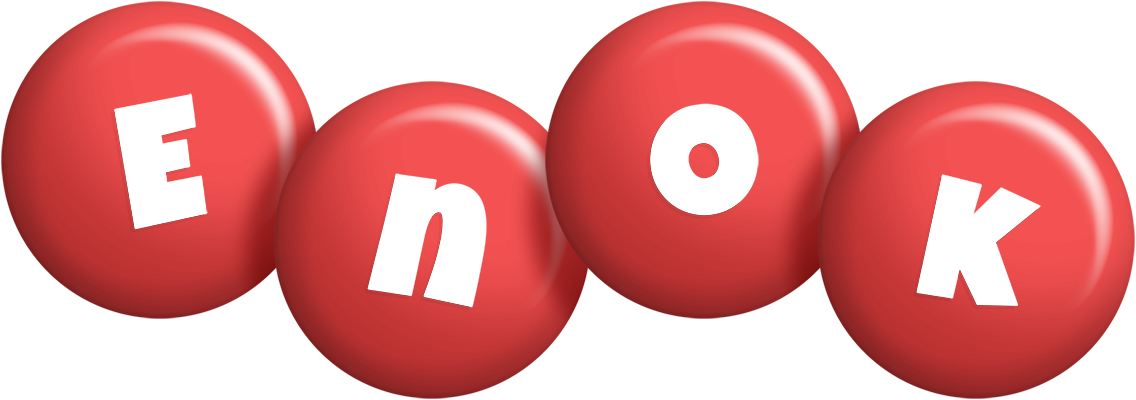 Enok candy-red logo