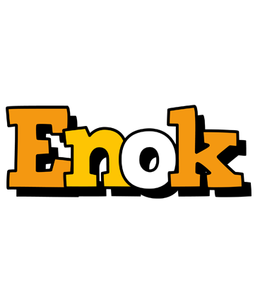 Enok cartoon logo
