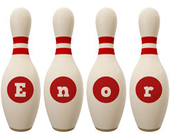 Enor bowling-pin logo