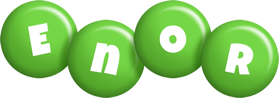 Enor candy-green logo