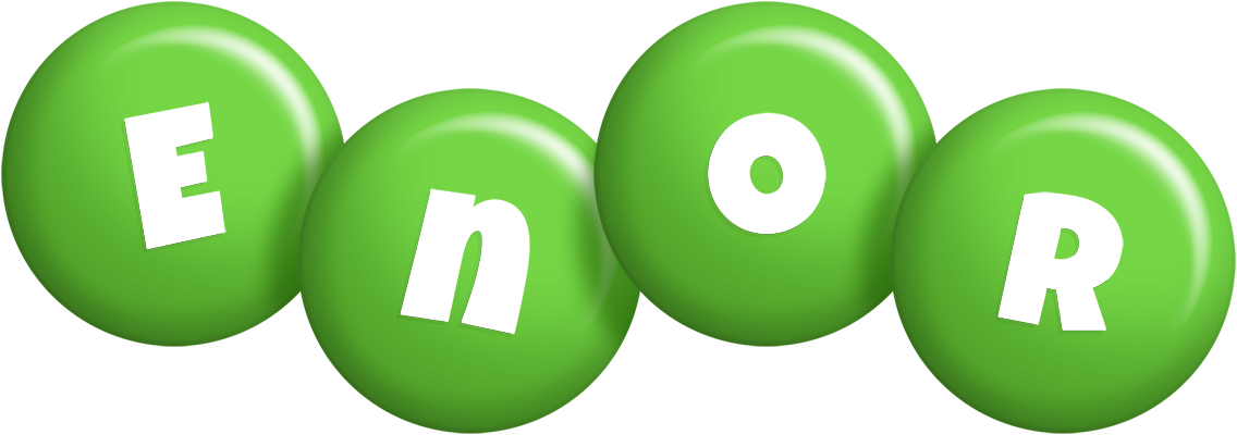 Enor candy-green logo