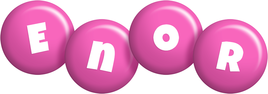 Enor candy-pink logo