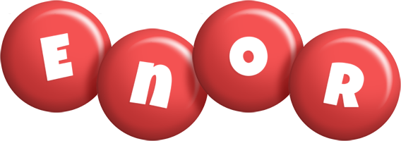 Enor candy-red logo