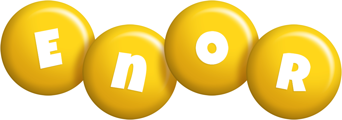 Enor candy-yellow logo