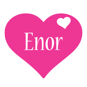 Enor love-heart logo