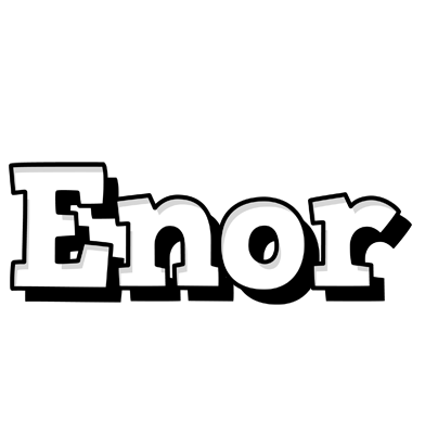 Enor snowing logo