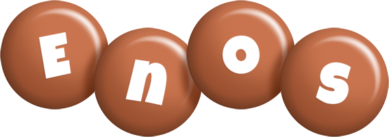 Enos candy-brown logo