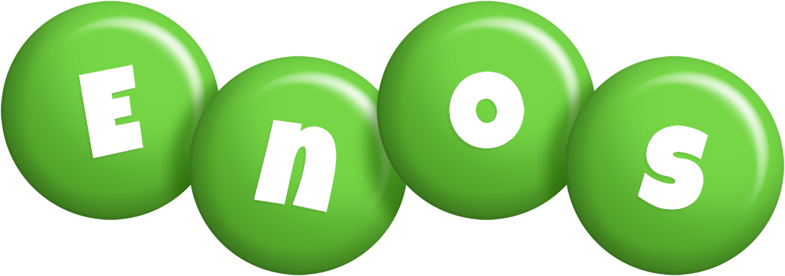 Enos candy-green logo