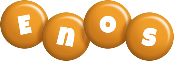 Enos candy-orange logo