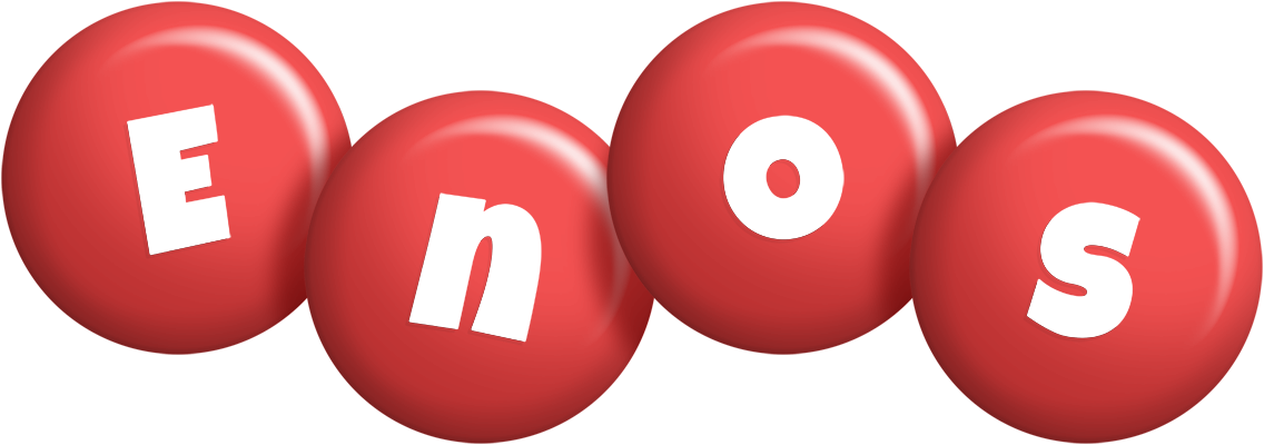 Enos candy-red logo