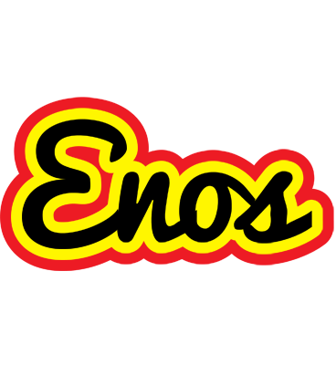 Enos flaming logo