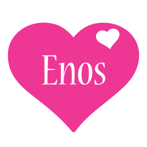 Enos love-heart logo