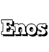 Enos snowing logo