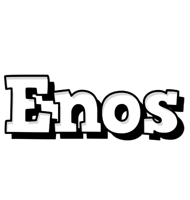 Enos snowing logo