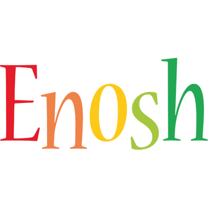 Enosh birthday logo
