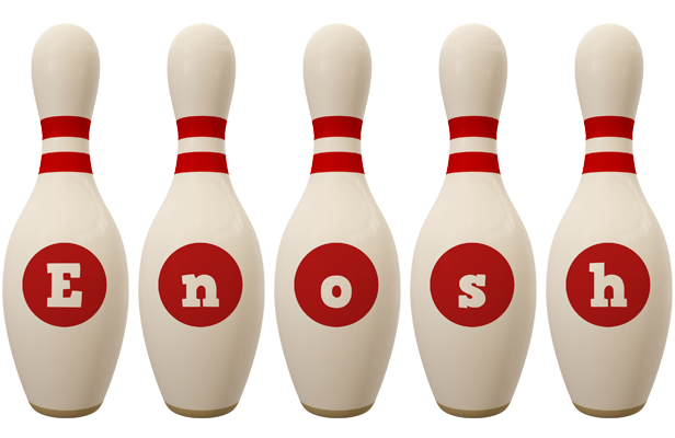 Enosh bowling-pin logo