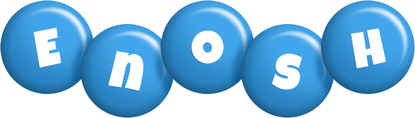 Enosh candy-blue logo