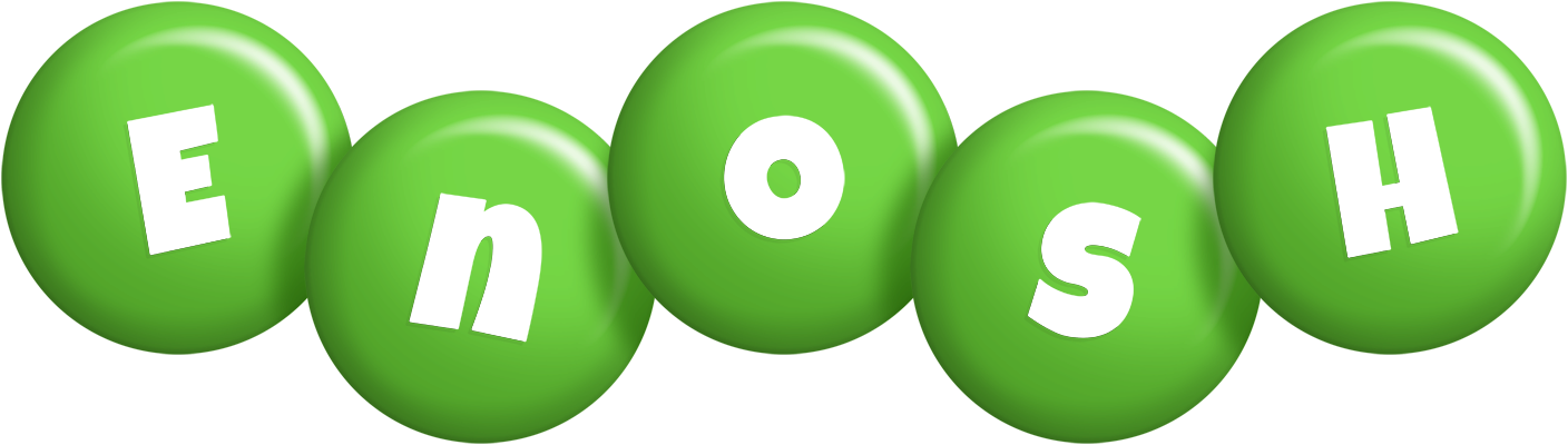 Enosh candy-green logo