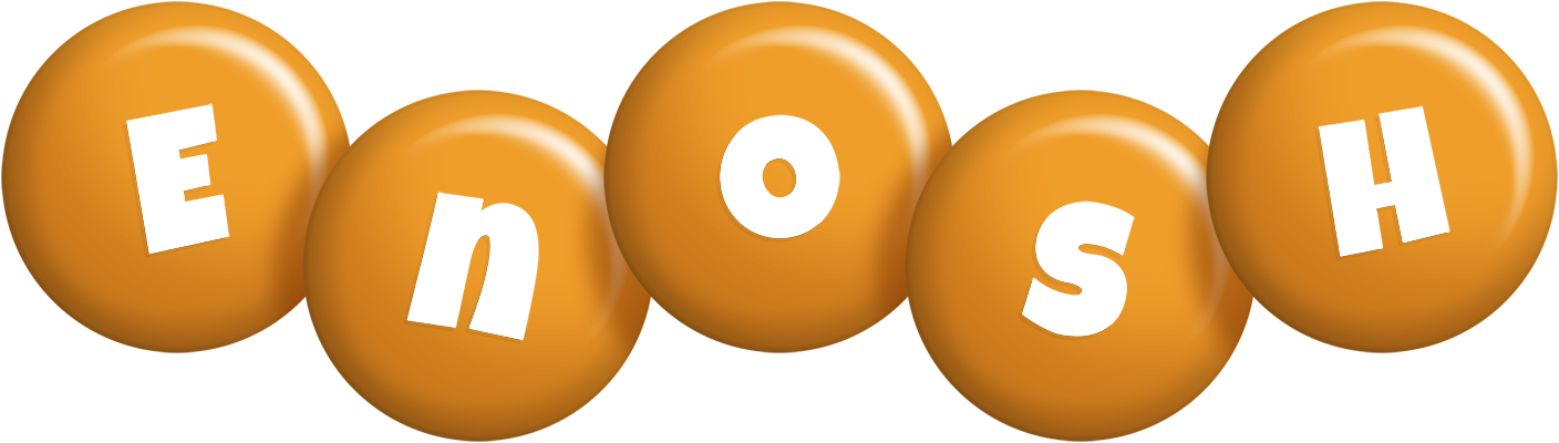 Enosh candy-orange logo