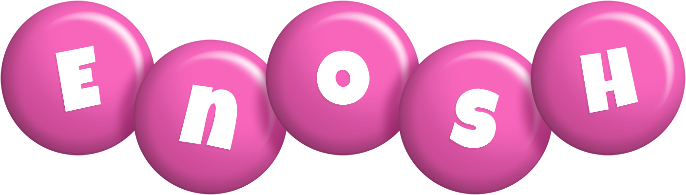 Enosh candy-pink logo