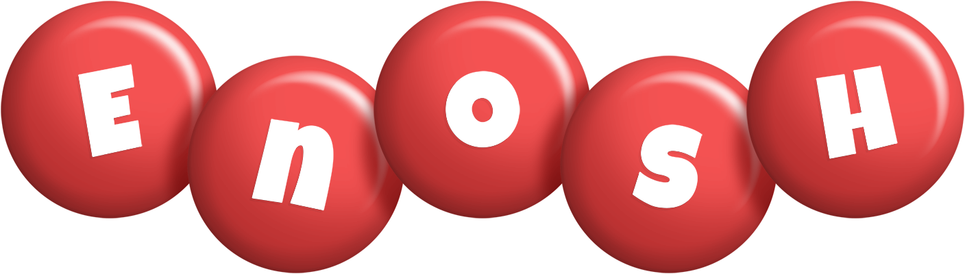 Enosh candy-red logo