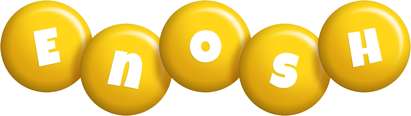 Enosh candy-yellow logo