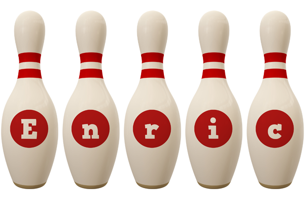 Enric bowling-pin logo