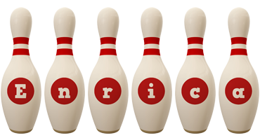 Enrica bowling-pin logo
